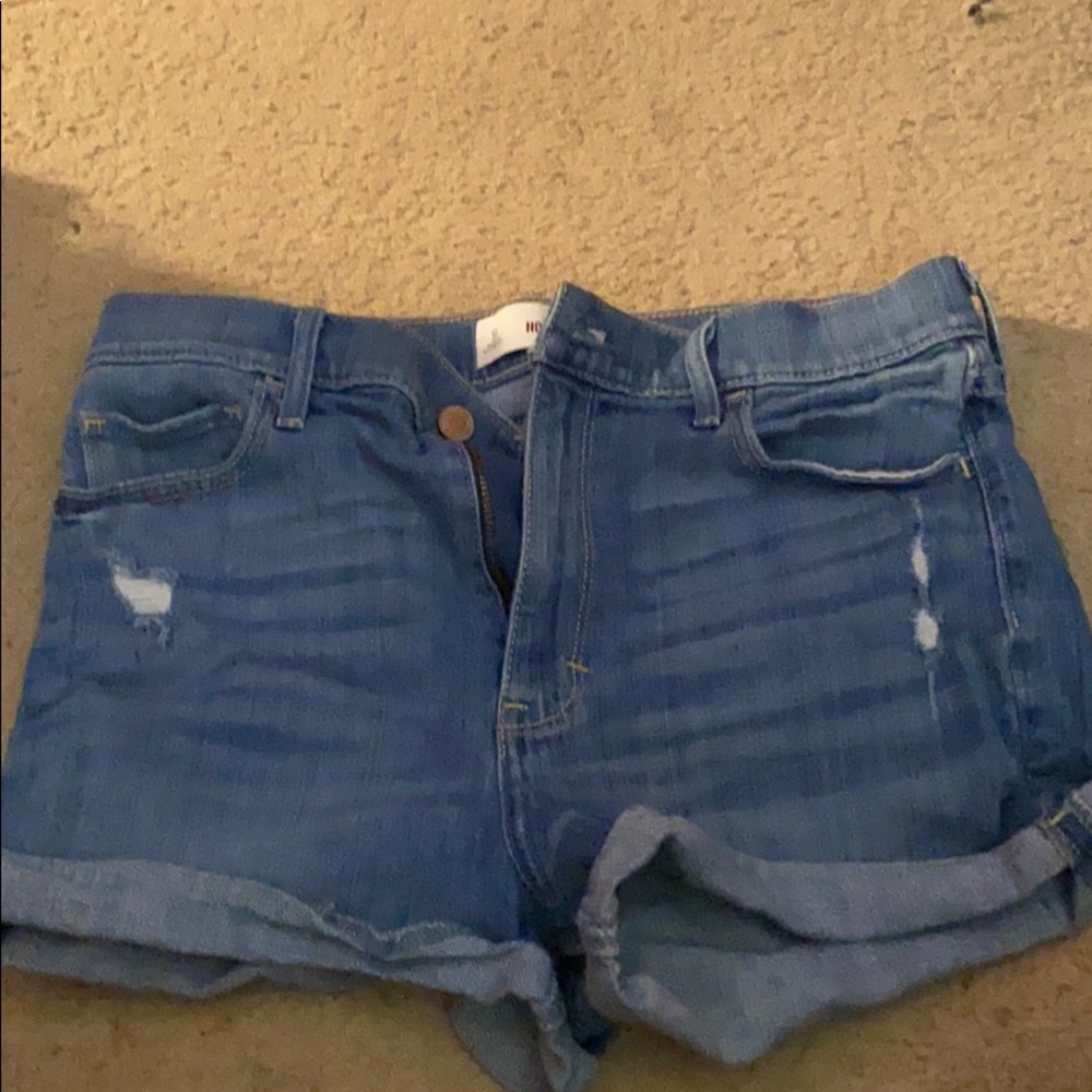 Blue jean shorts